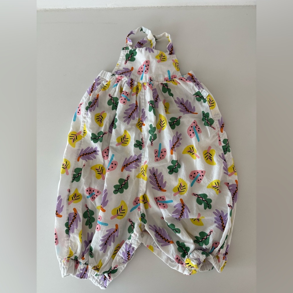 Stella McCartney Colorful Leaf Print Kids Romper